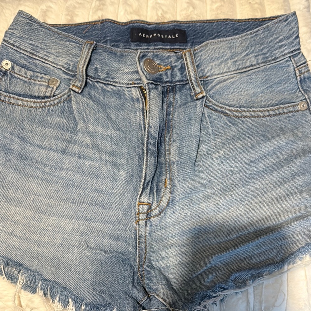 Aeropostale Women's Blue Denim Shorts